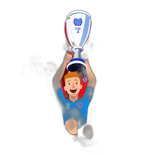 Pasukan England U21 Menang, Mengangkat Trophy