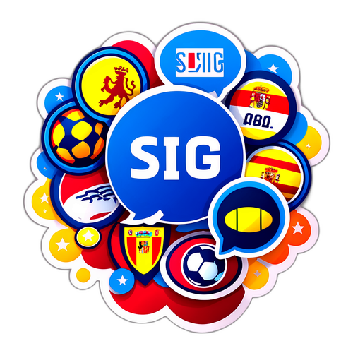 İspanyol Ligi Takımları ve Oyuncuları için Konuşma Balonu Sticker'ı