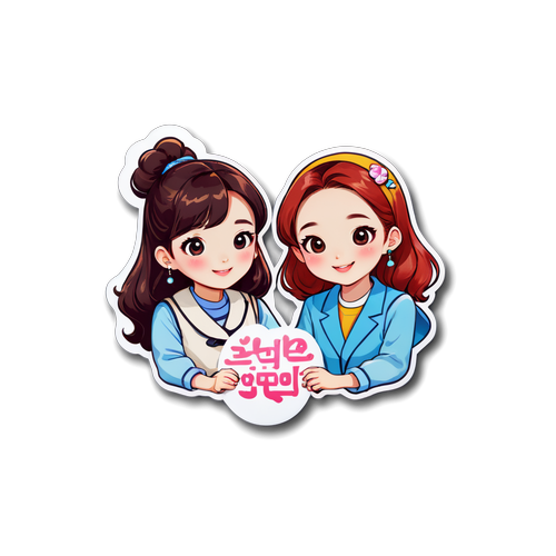 우정 스티커 세트: 이두현과 임지연
