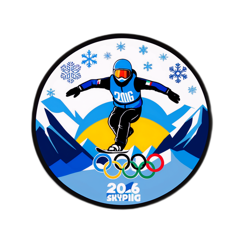 Adesivo del Campionato di Snowboard Maschile del 2026