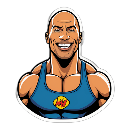 Dwayne Johnson v stylizované komiksové formě