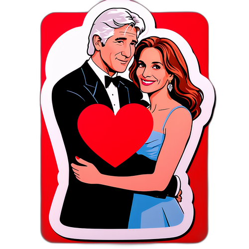 Ρομαντικό αυτοκόλλητο με την Τζούλια Ρόμπερτς και τον Ρίτσαρντ Γκιρ