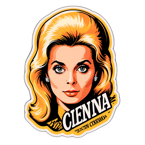 Nostalgi Sticker med Catherine Deneuve