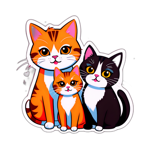 Ilustracja kotów Taylor Swift: Meredith i Olivia