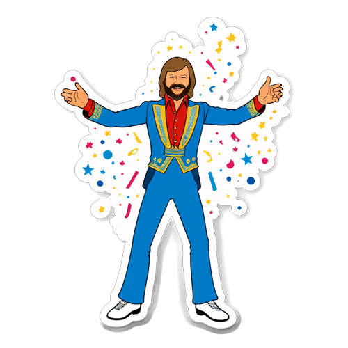 Du Vil Ikke Tro, Hvad Björn Ulvaeus Gør Med ABBA! Glitrende 'Dancing Queen' Sticker Fra 70'erne!