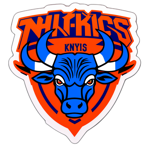 Vintage na Sticker ng Knicks at Bulls