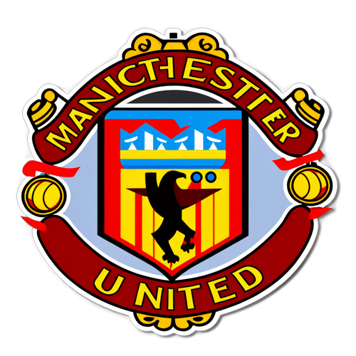 Manchester United and Everton Rivalry Crest Sticker