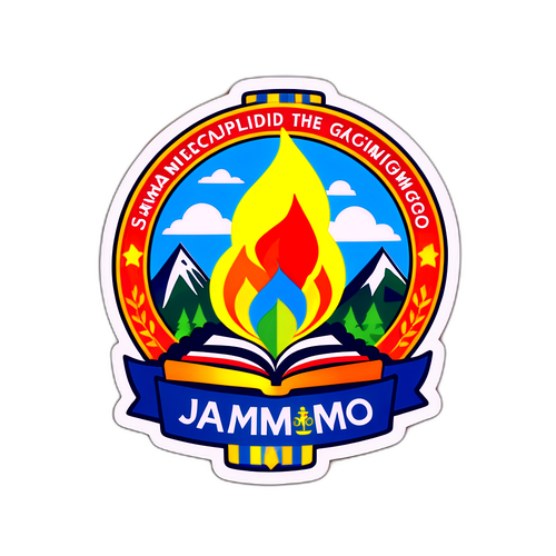 Stiker Logo JAMMMO dengan Dekorasi Akademik