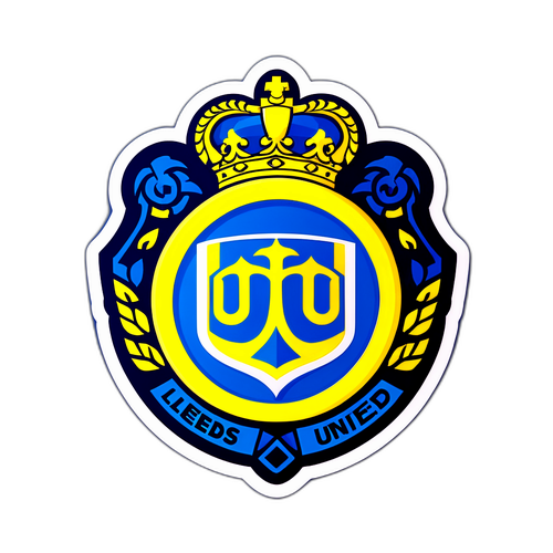 Sticker z ikoną Leeds United