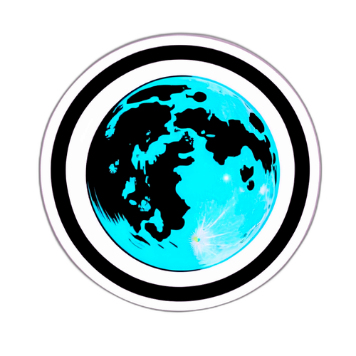 Vollmond Design mit Datum Juni 2025