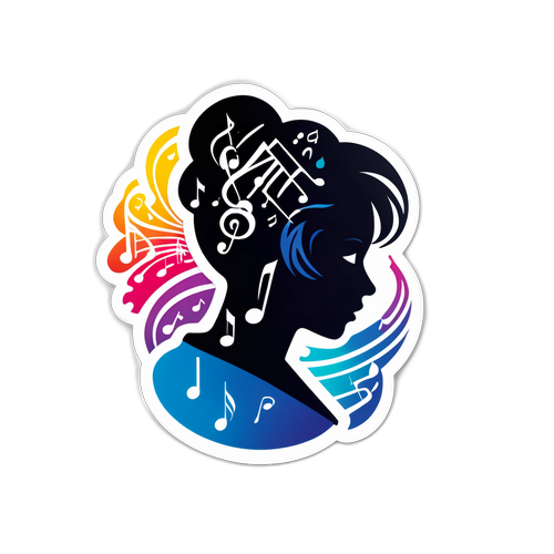 קרן פלס – מדבקת אמנות של סילואט