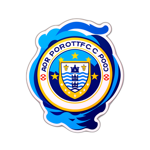Nhãn dán logo Porto FC sống động