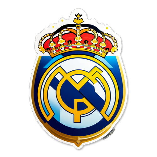 ¡El Rey del Fútbol! Descubre el Emblema de Real Madrid que Deslumbra con su Corona Brillante