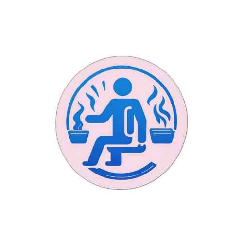 工作场所健康的警告贴纸