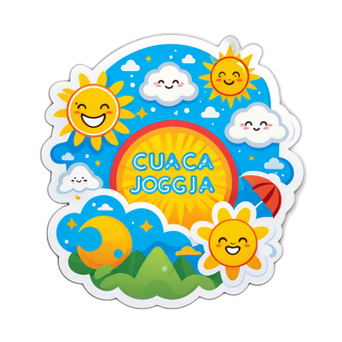 Stiker Bertema Hari Cerah