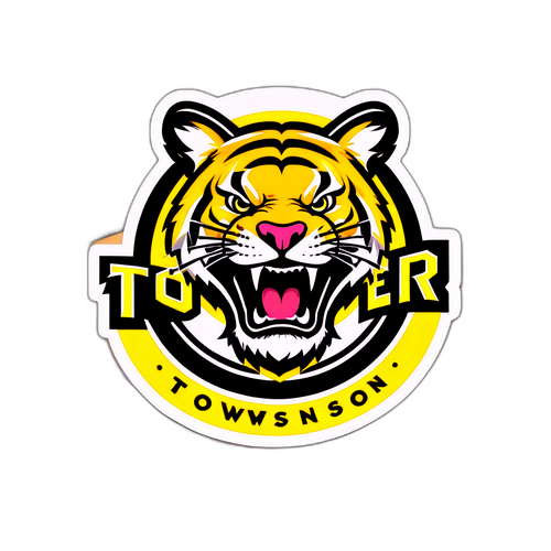 Towson Tigers Logo Sticker