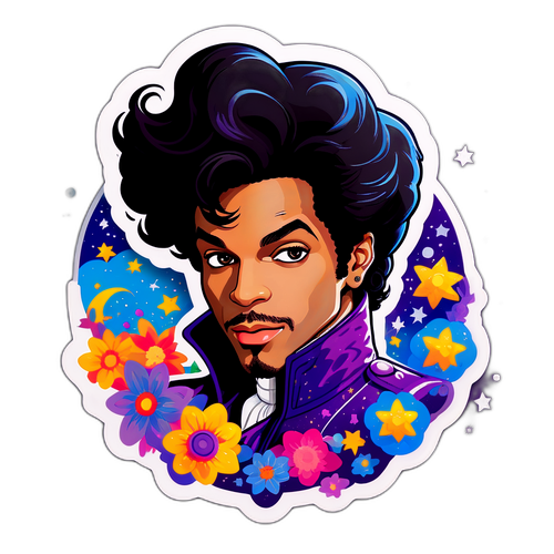 Sticker vibrant de Prince