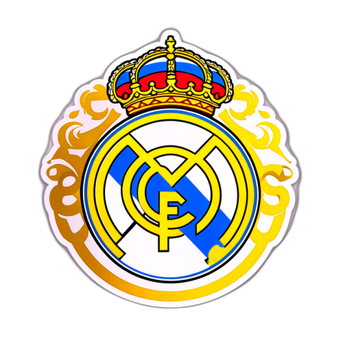 Real Madridový znak se španělskými historickými prvky