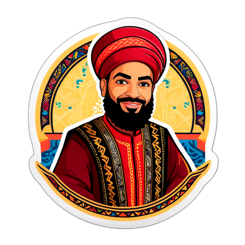Traditionell Kläder Sticker