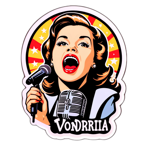 Retro nálepka s Helenou Vondráčkovou