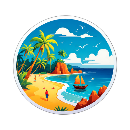 Яркий пейзаж с острова Фукуок