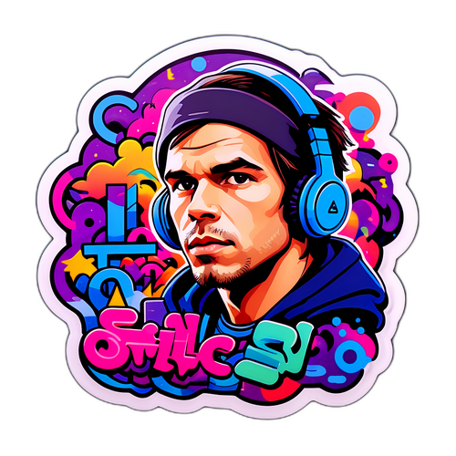 Design coloré inspiré par Orelsan
