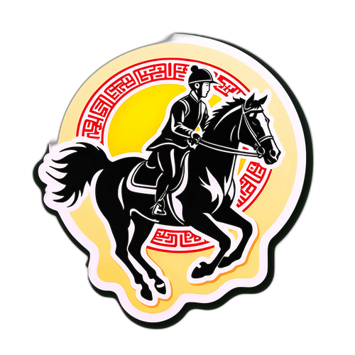 中国马术文化贴纸