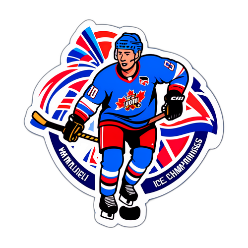 Hokejový motiv pro mistrovství světa v ledním hokeji