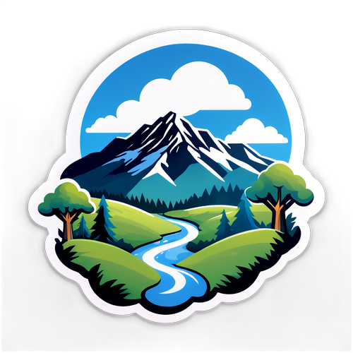 美しい風景とSalesforceロゴのデザイン