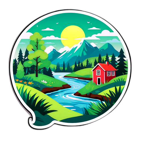 En kunstnerisk skildring av Bøler