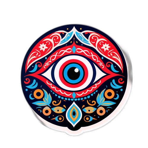 Autocolant inspirat din arta tradițională turcească