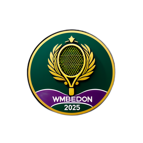 Logo WTA Wimbledon 2025 z eleganckim akcentem i motywem tenisowym