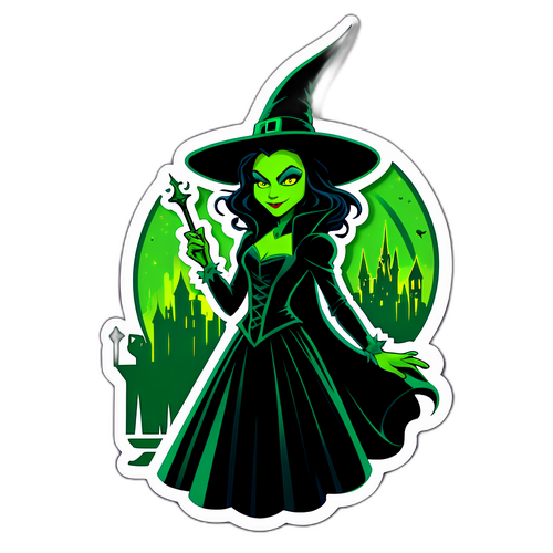 Sticker geïnspireerd door Wicked