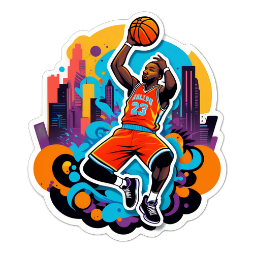 Basketball Slam Dunk Kunst