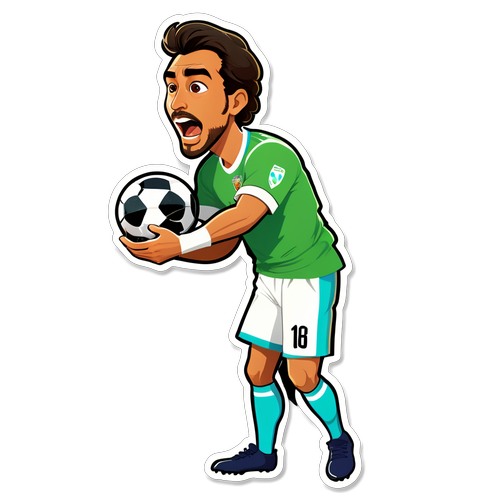 Sticker ilustrando a Santiago del Azar