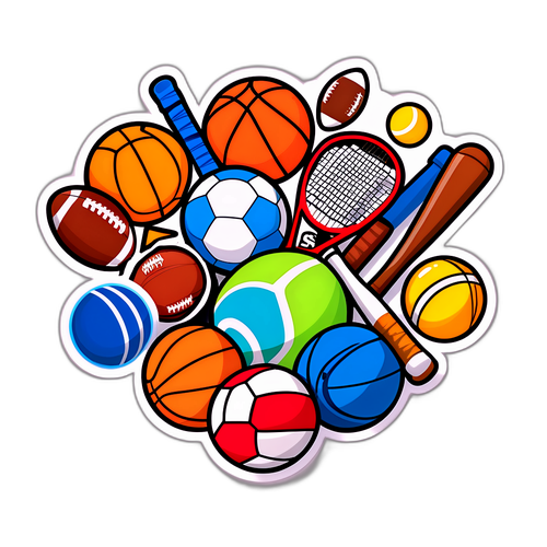 Adesivo con Logo SportMediaset e Tema Sportivo