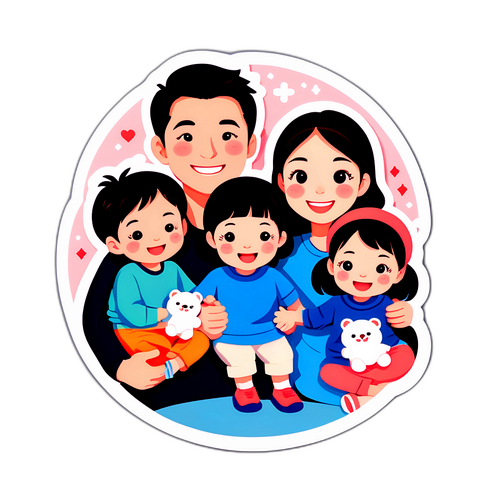 温かい家族の瞬間