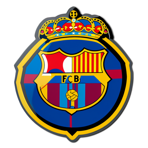 Autocolant FCB - Susținerea Fanilor