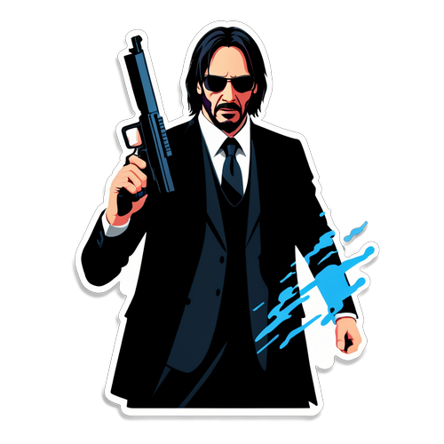 Sticker z Logo Johna Wicka