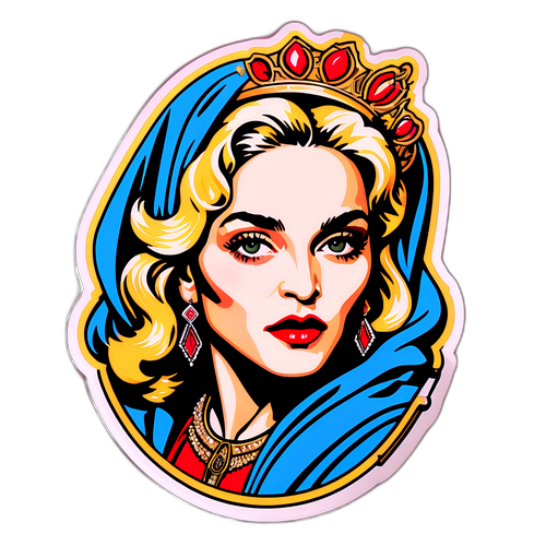 Madonna i ikonisk stil