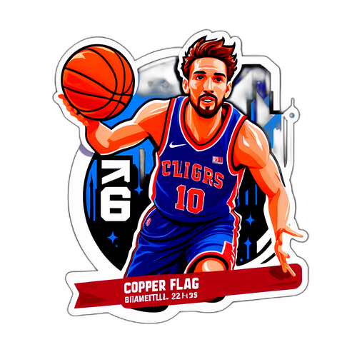Cooper Flagg Basketball Stats Sticker