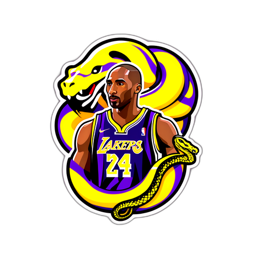 Adesivo di Kobe Bryant con il motivo del serpente