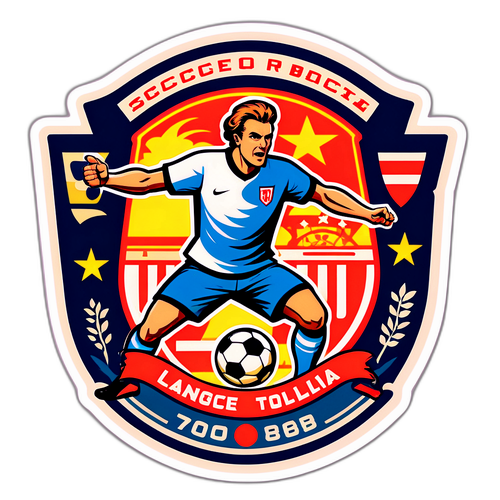Stiker Vintage Rivaliti Bola Sepak