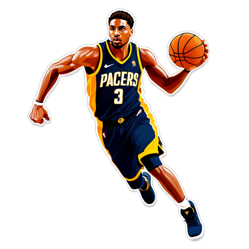 Joueur de basketball en action