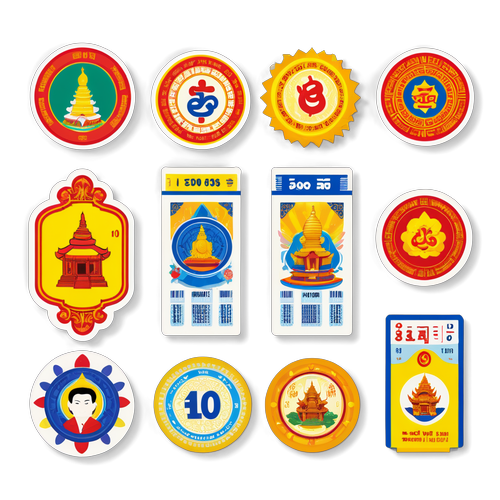 สติกเกอร์ล็อตเตอรี่ลาวสำหรับการจับสลากวันที่ 30 เมษายน 2025