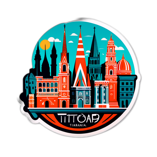 A Titográd híres látnivalói modern grafikával
