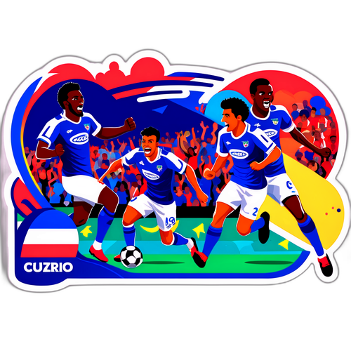 Stiker Momen Menegangkan di Pertandingan Bahia vs Cruzeiro