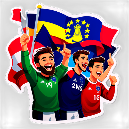 Spännande Fans vid Europa League Finalen