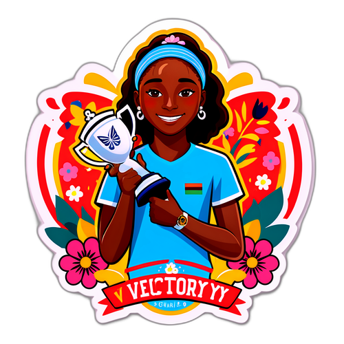 Interpretasi Artistik Coco Gauff Memenangkan Trofi