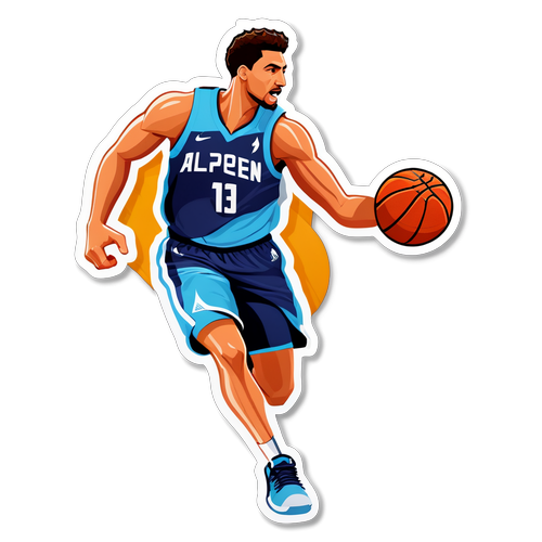 Alperen Şengün Basketbol Figürü Sticker